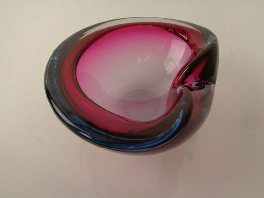 Sommerso Murano Glass Ashtray, Italy, 1960s photo furniture