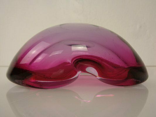 Home Decor Sommerso Murano Glass Ashtray, Italy, 1960s photo