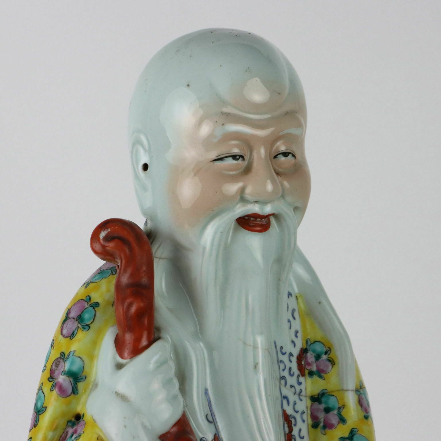 Antique Figurine Immortal Subject Porcelain China 1925 photo for sale