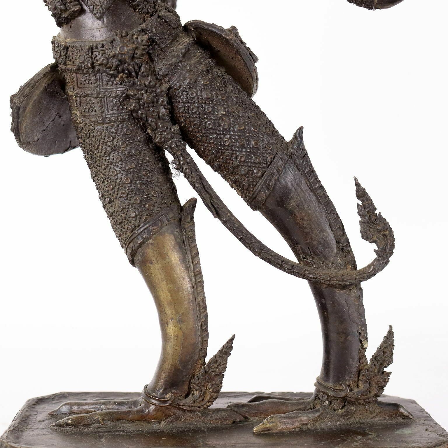Antique Bronze Sculpture Nymph Thailand XX Century photo vinterior