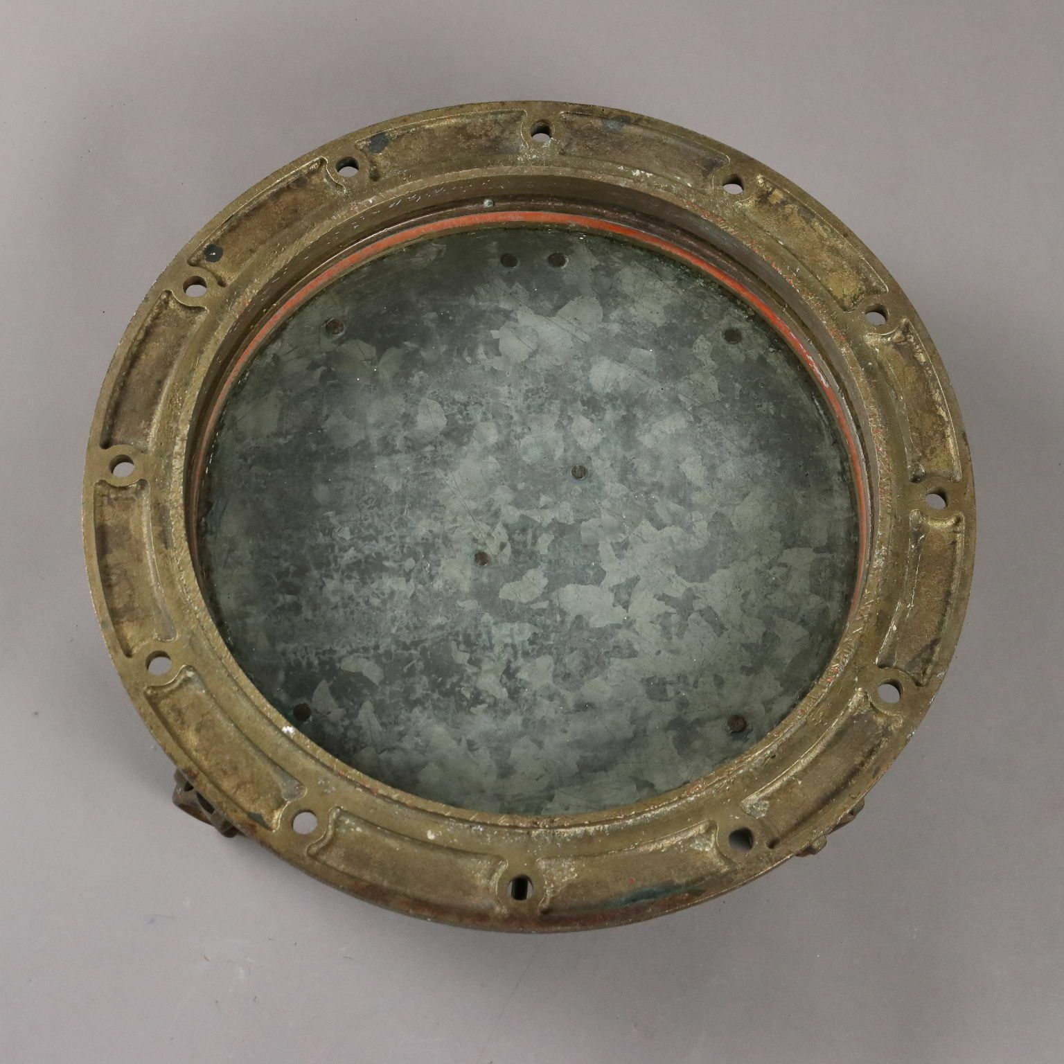Antique Ship Porthole Iron Brass Glass Europe XX Century photo buy