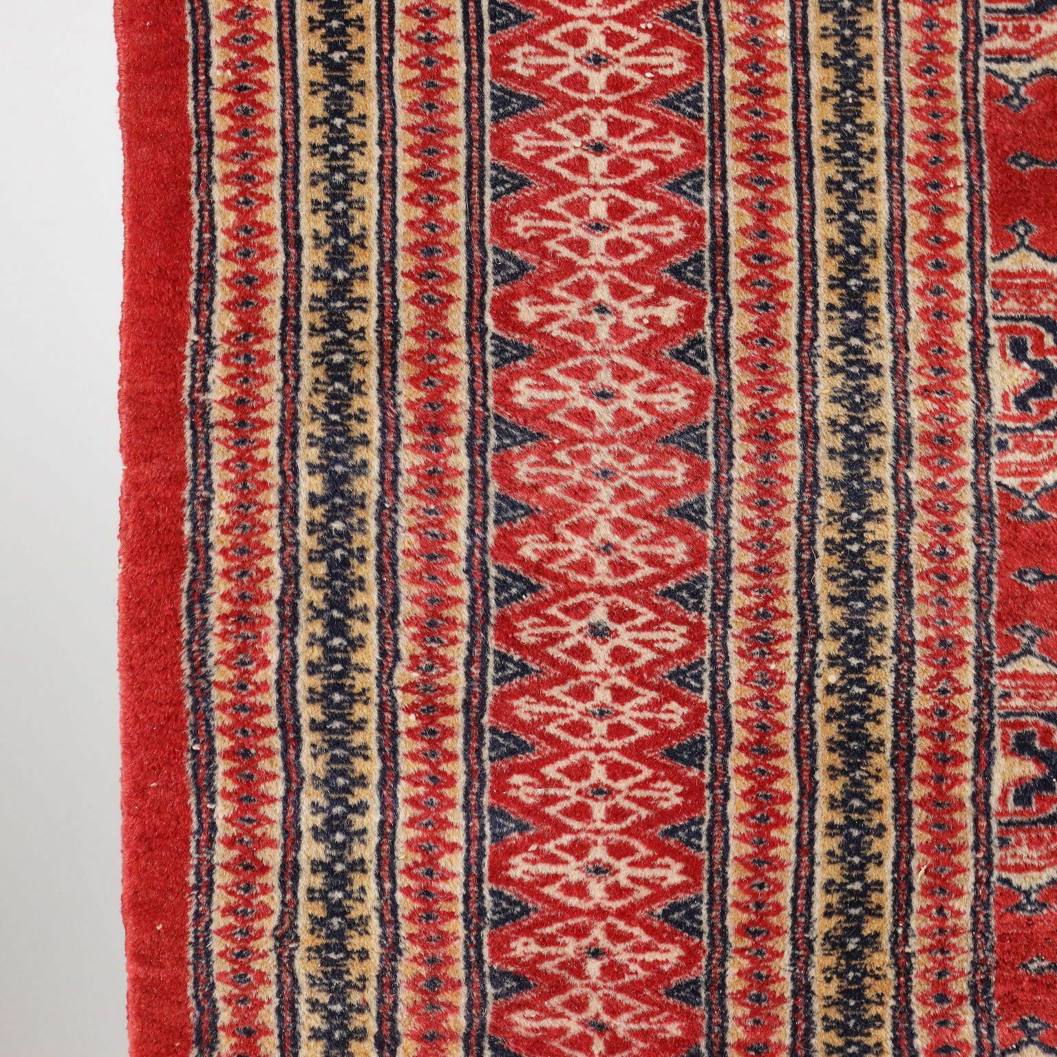 Antique Bukhara Carpet Cotton Wool Heavy Knot Pakistan 73 X 51 In photo 350.0