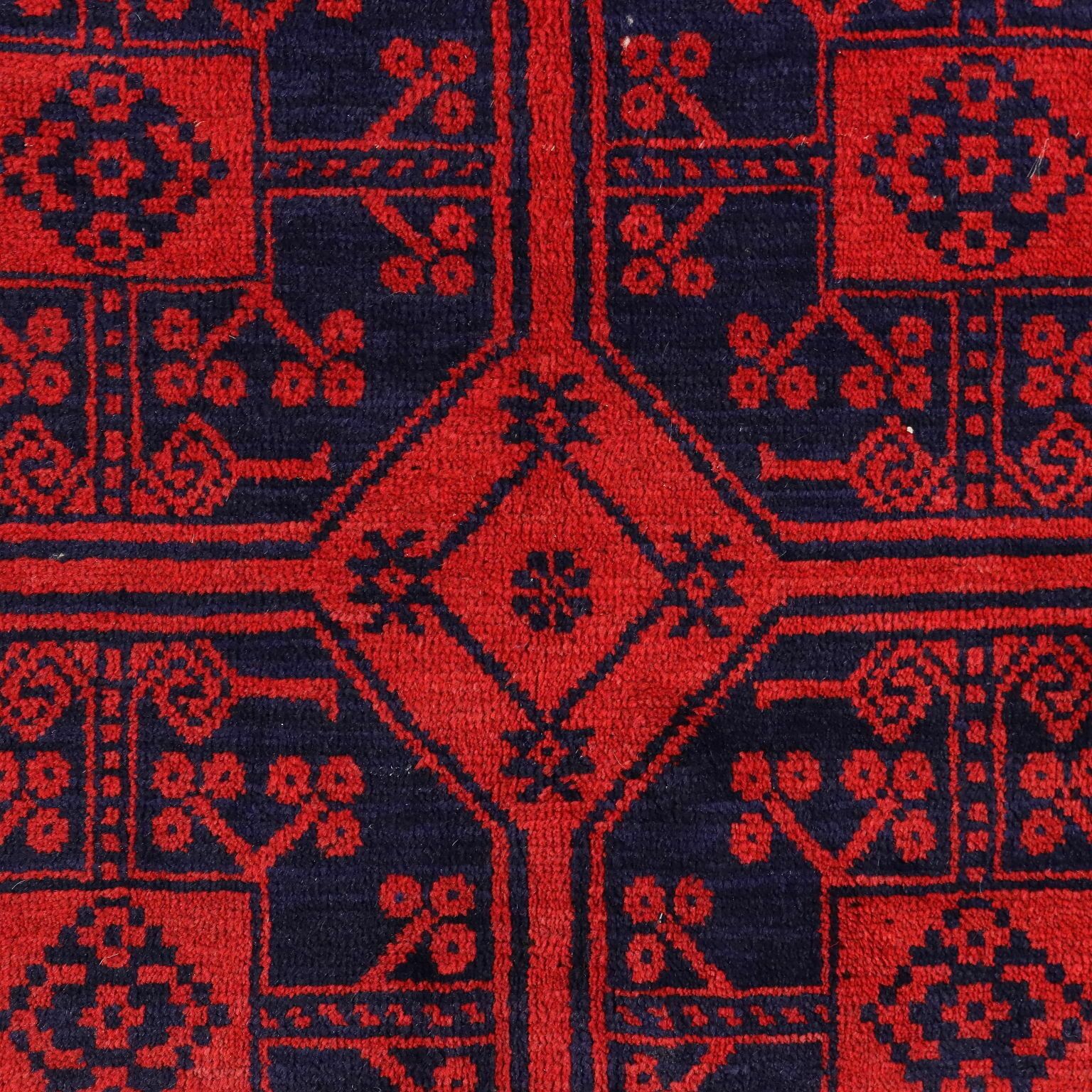 Antique Asian Bukhara Carpet Wool Heavy Knot 74 X 44 In photo for sale