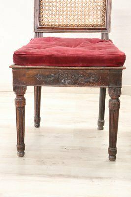 Walnut And Vienna Straw Sofa With Chairs,18th Century, Set Of 3 photo vinterior