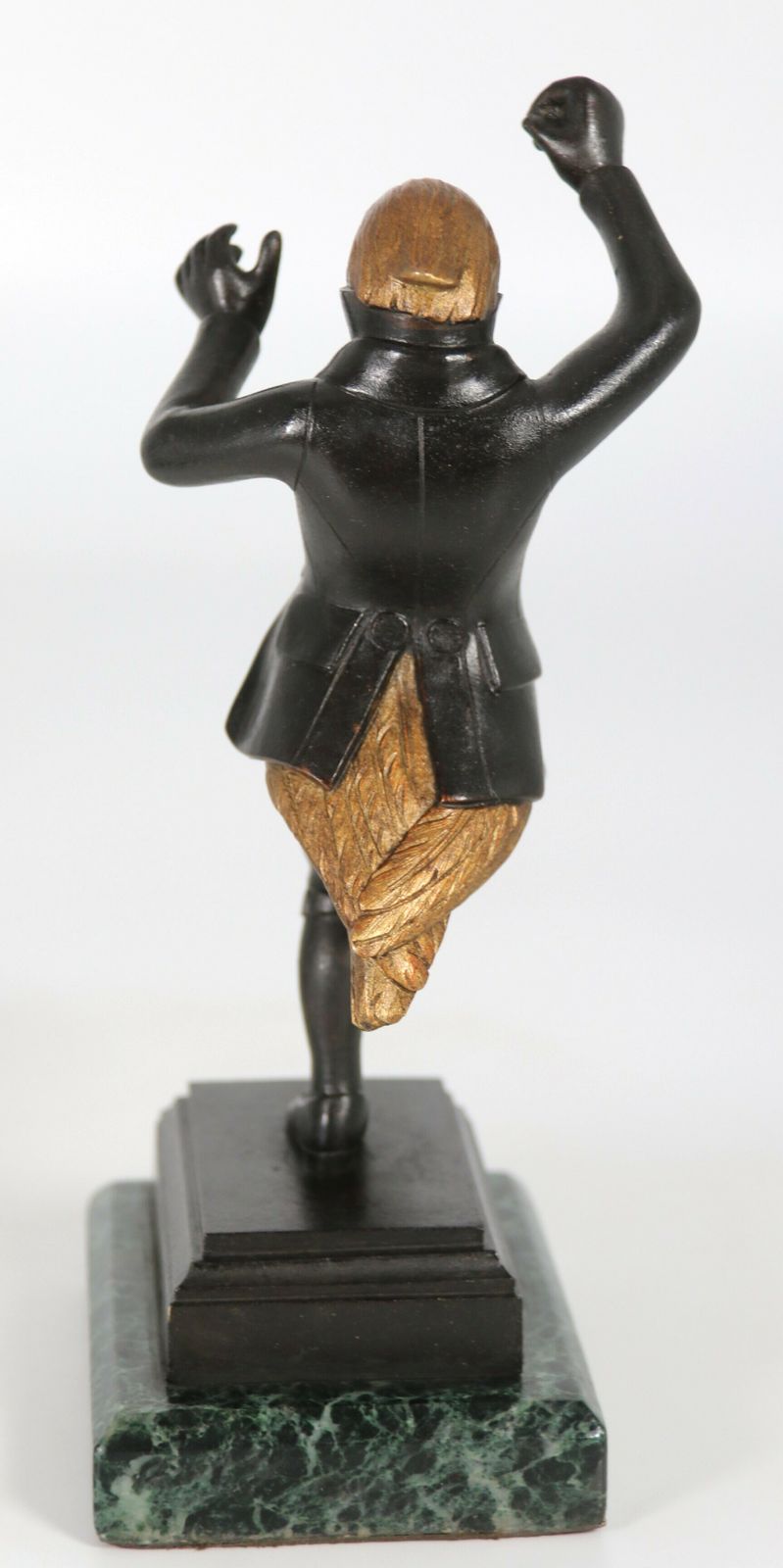 photo vintage Antique Pair Of French Bronze Caricature Figures Of Theatrical Birds, Circa 1880