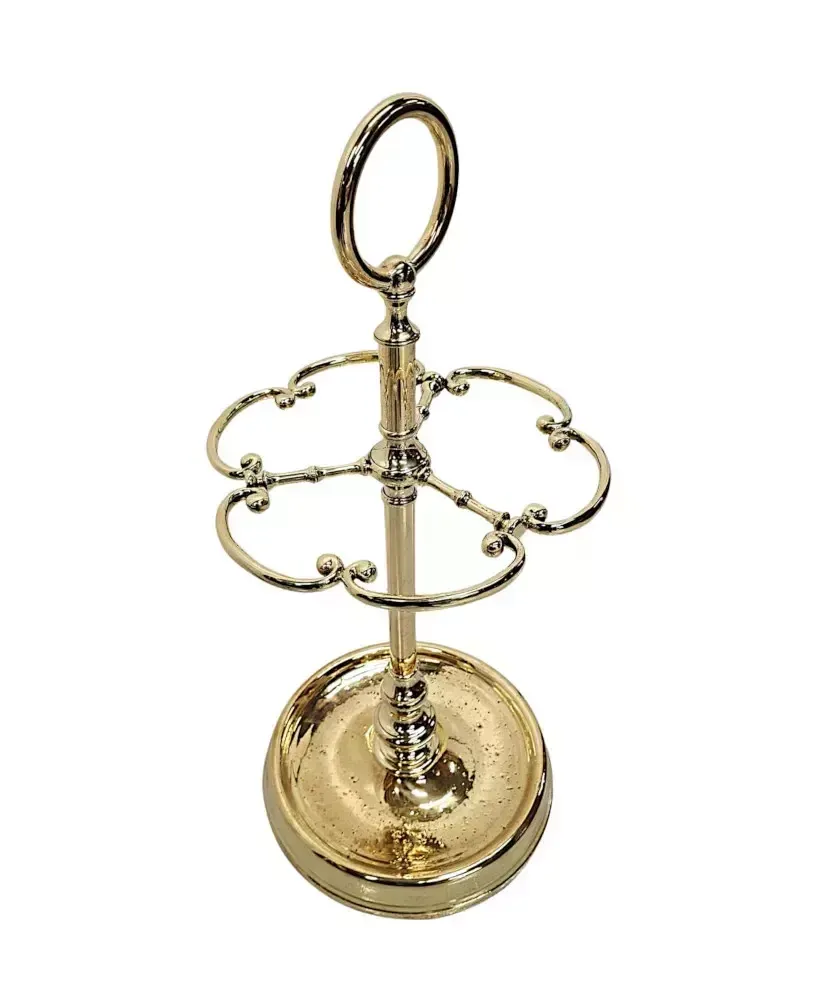 A Very Rare And Fine 19th Century Fully Restored Brass Stick Or Umbrella Stand photo 2002.7473
