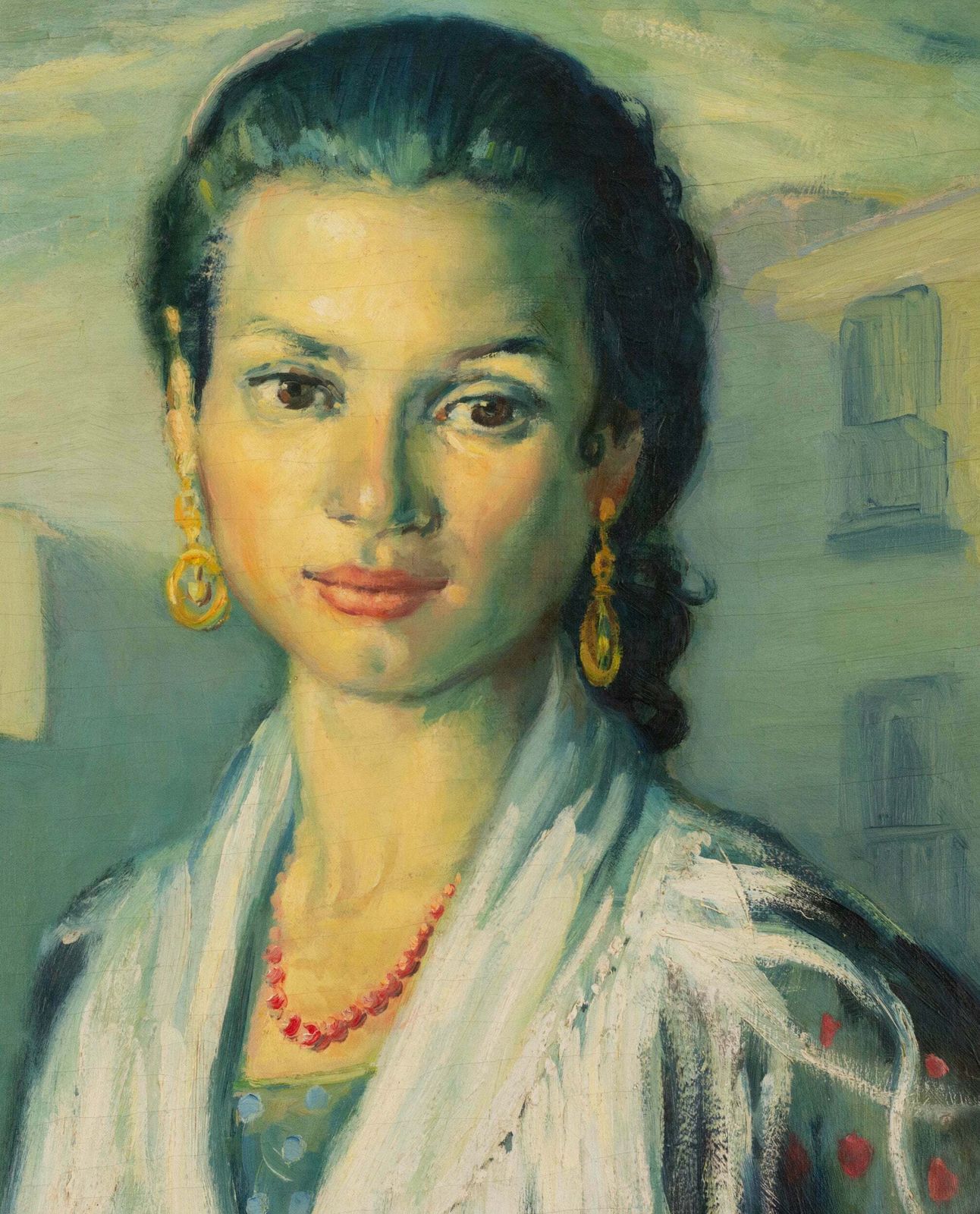 "Gipsy   Rosario" Of Montjuich   José Lamuño   Framed Oil On Canvas photo 2684.0