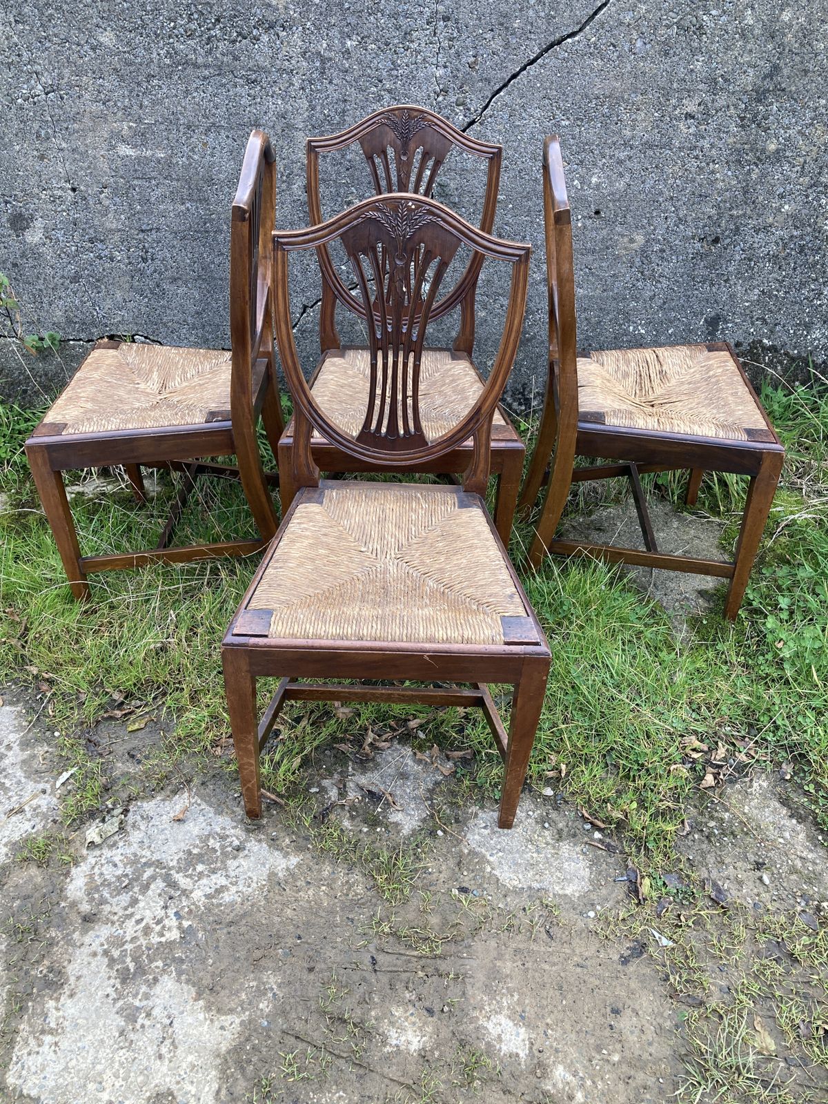 Set Of 4 Spillman And Co London, Victorian Mahogany Dining Chairs