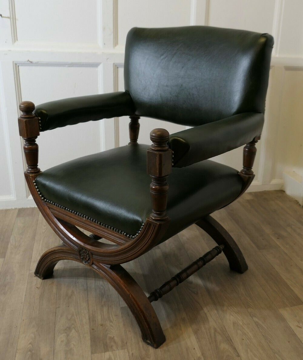 photo furniture A Handsome Piece, 19th Century X Framed Desk Chair