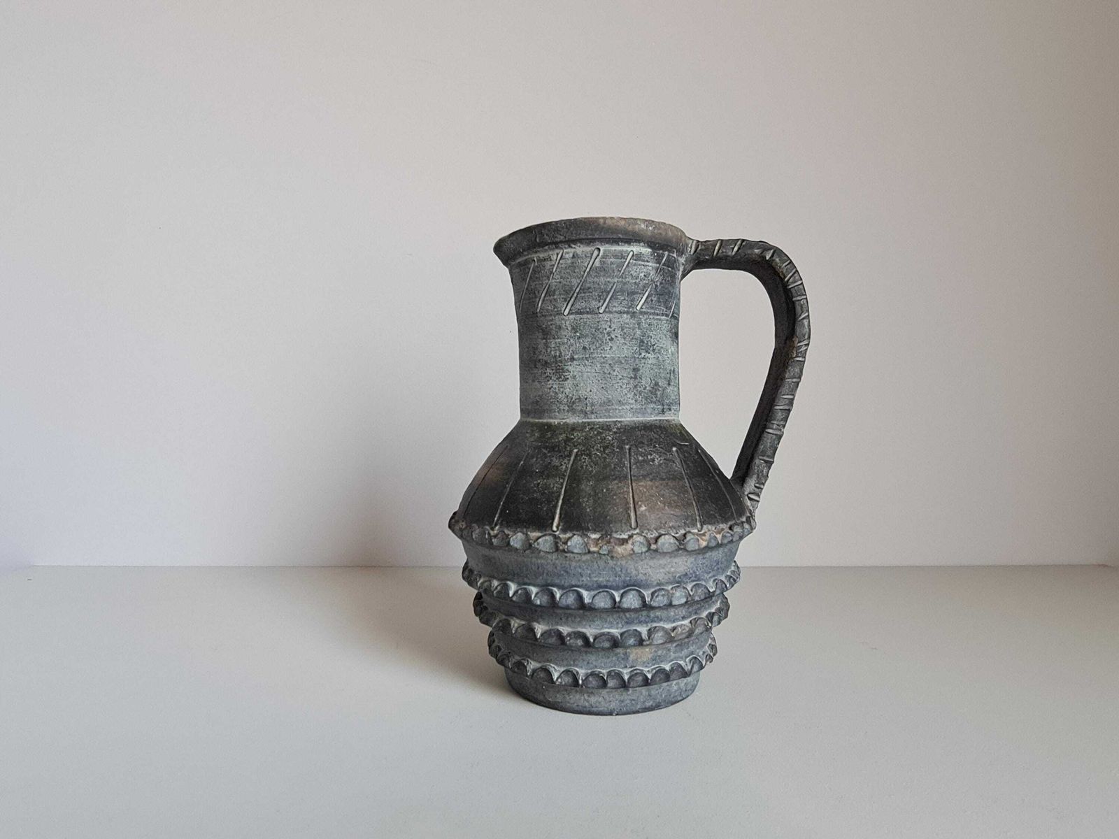 Terracotta Vase By Spanish Artist Joaquim Almeda Ferre / 1970 / Ceramic / Vintage / Mid Century / 20th Century