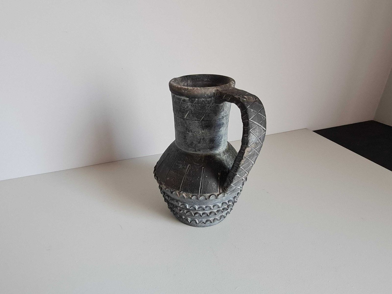 Terracotta Vase By Spanish Artist Joaquim Almeda Ferre / 1970 / Ceramic / Vintage / Mid Century / 20th Century photo 198.0