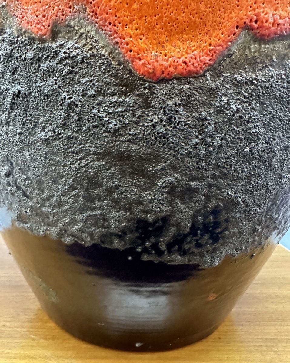 Large 1970s German Carstens Tönnieshof Fat Lava Jug Vase Model No: 7315 45 photo for sale