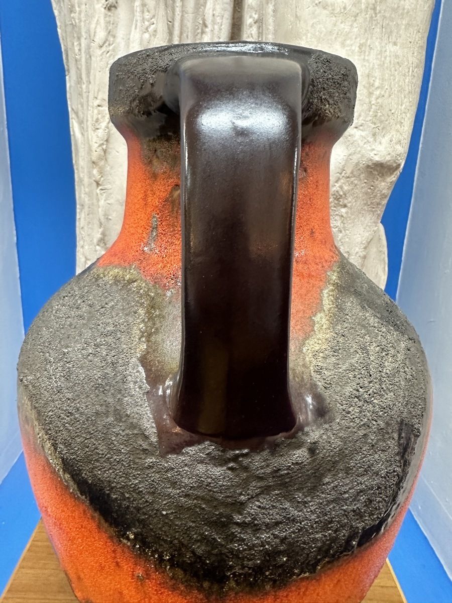 photo furniture Large 1970s German Carstens Tönnieshof Fat Lava Jug Vase Model No: 7315 45