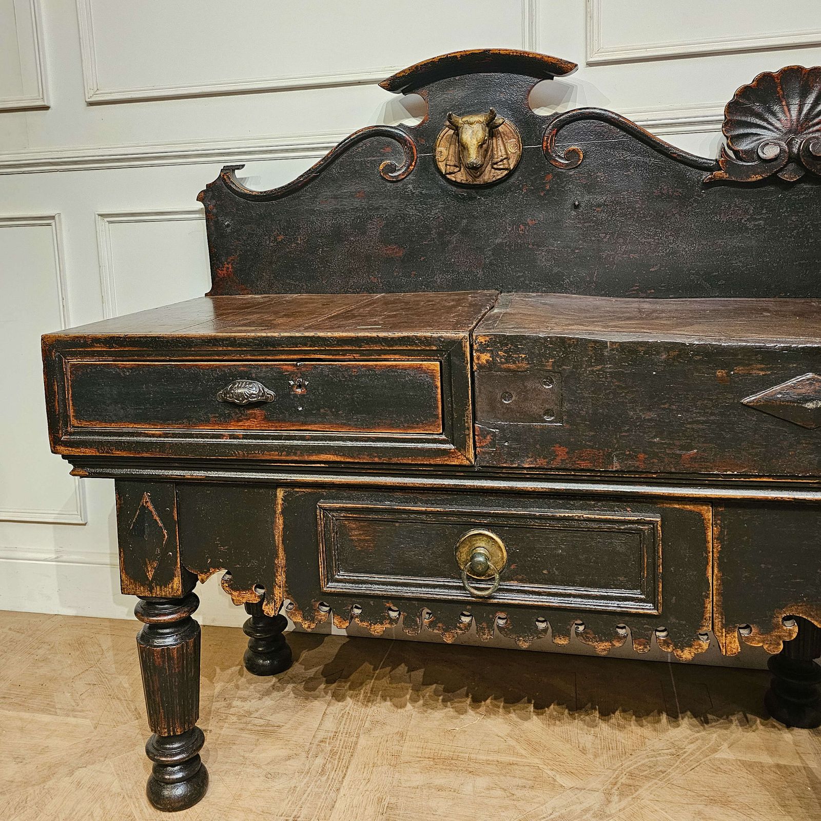 19th Century French Butchers Block By Trussant & Cie photo furniture