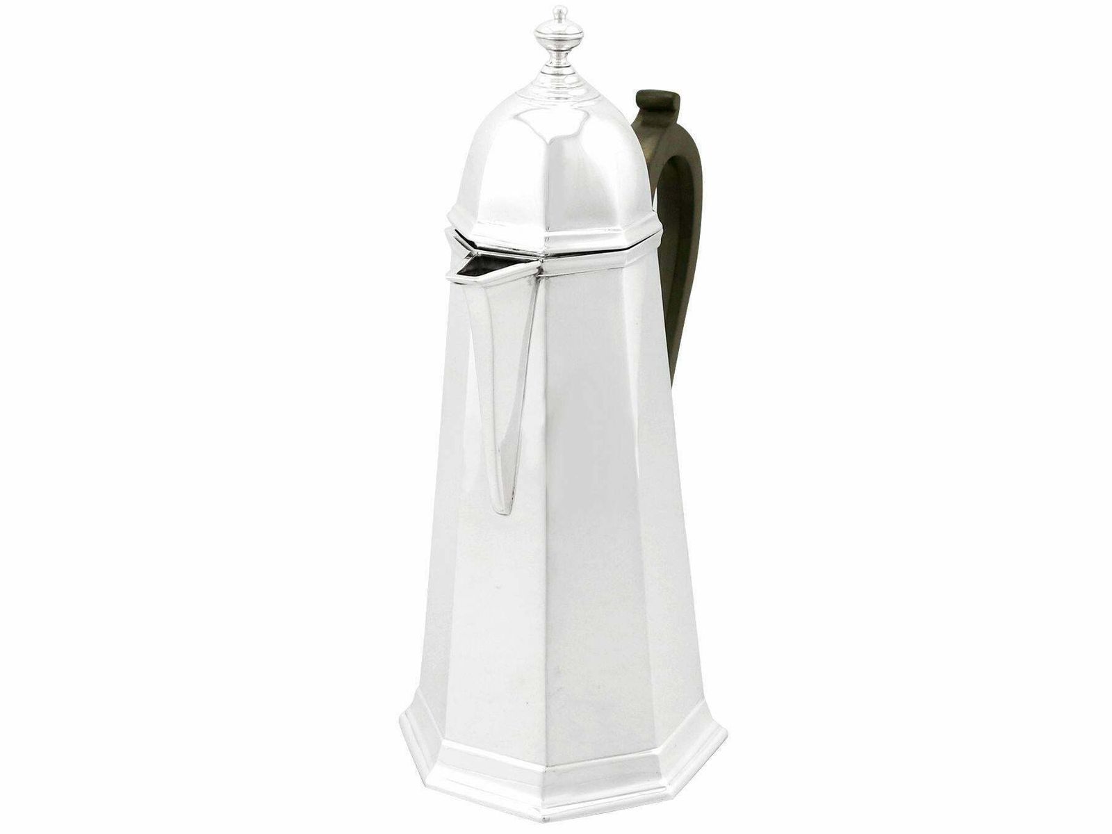 Antique Edwardian George I Style Sterling Silver Café Au Lait Set photo 2015.0