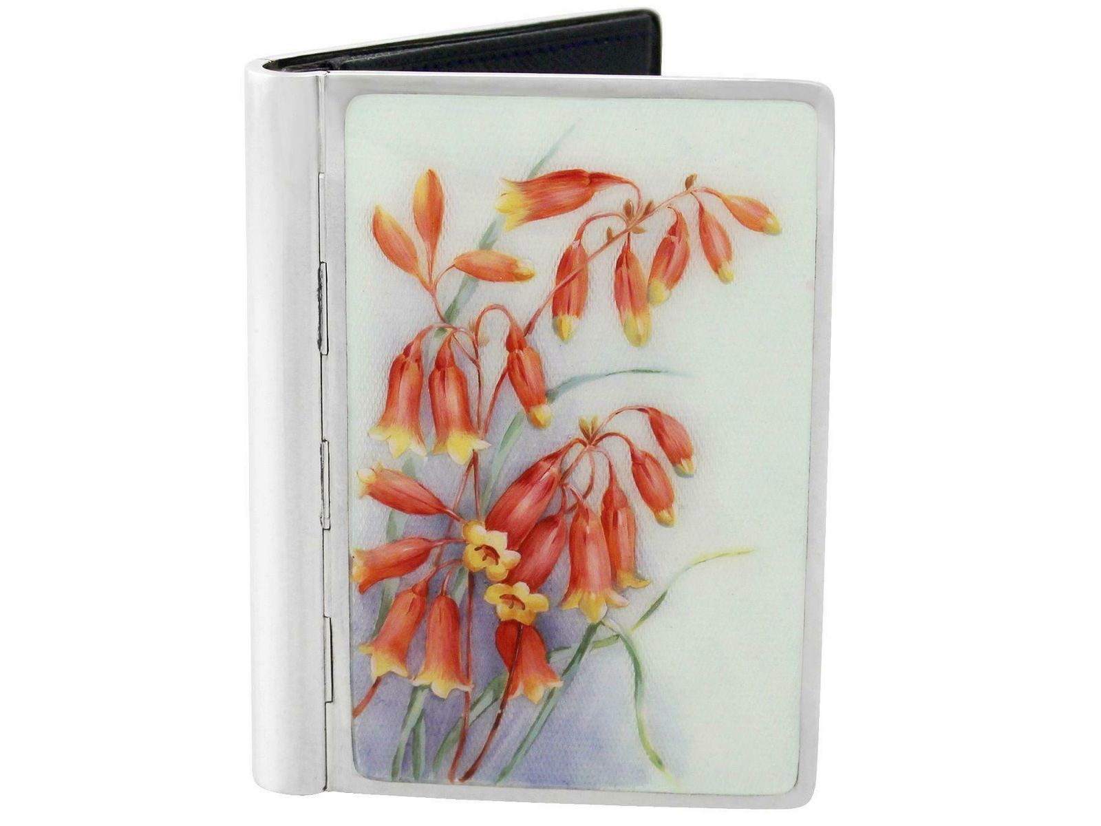 1940s German Silver And Enamel Card Case photo Home Decor
