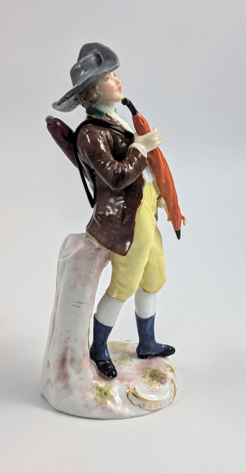 Porcelain Figurine “Umbrella Seller,” Samson, France, 1860 photo vinterior