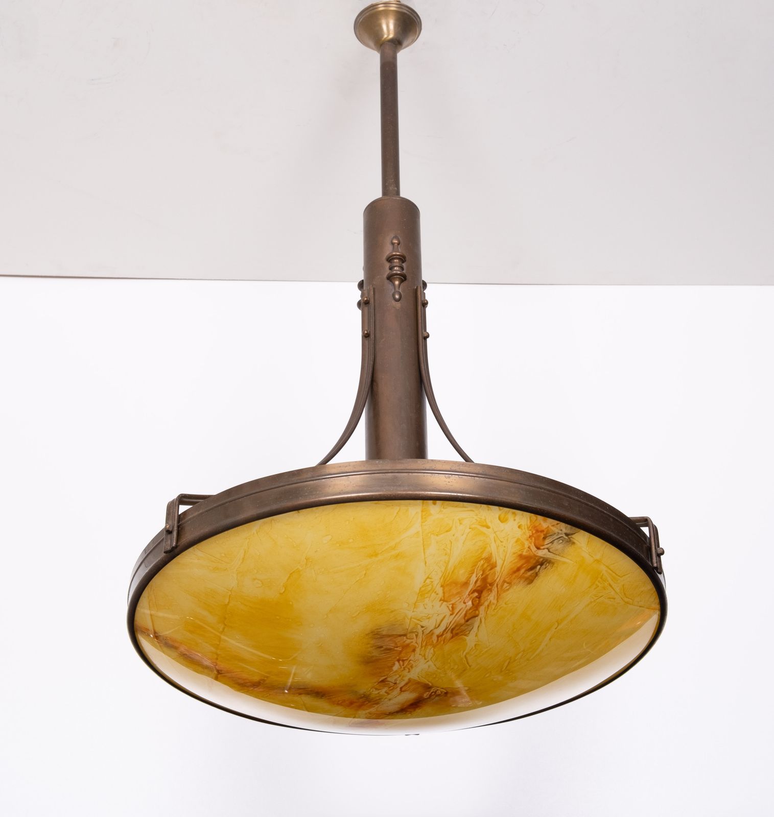 Large Art Deco Ceiling Lamp, France, 1980s photo Lighting