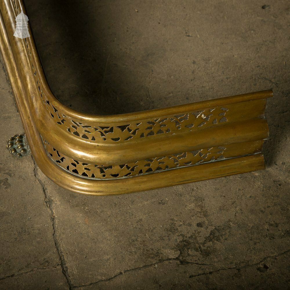 Brass Fireplace Fender photo vintage