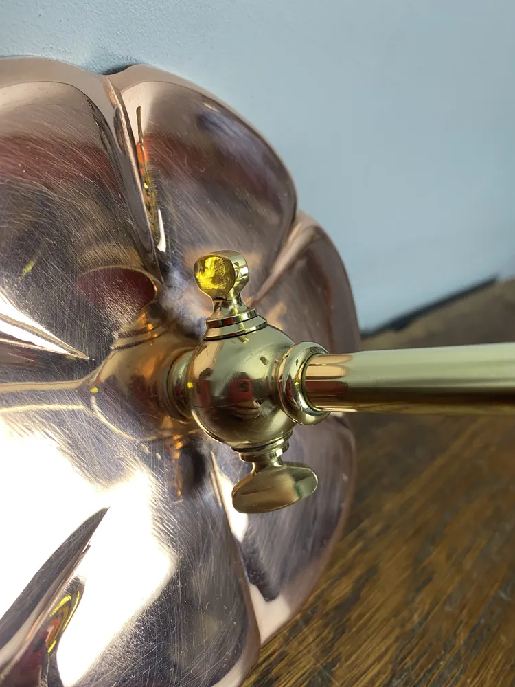 Ashby Copper Lily Pad Wall Light – Single Arm (43088) photo 395.0
