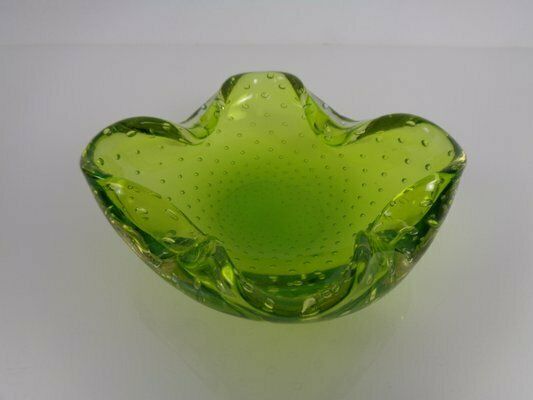 Green Sommerso Murano Glass Ashtray, Italy, 1960s photo 187.0