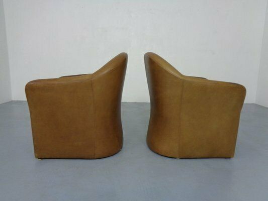 Mid Century German Leather Cocktail Chairs From Walter Knoll, 1960s, Set Of 2 photo vintage