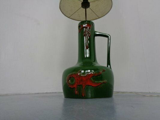 Large 440 50 Pop Art Ceramic Floor Lamp From Scheurich, 1970s photo vinterior