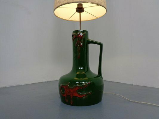 Large 440 50 Pop Art Ceramic Floor Lamp From Scheurich, 1970s photo vintage