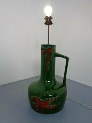 photo furniture Large 440 50 Pop Art Ceramic Floor Lamp From Scheurich, 1970s