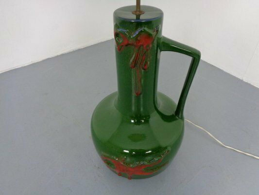 624.0 Large 440 50 Pop Art Ceramic Floor Lamp From Scheurich, 1970s photo