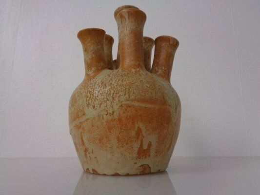 German Studio Ceramic Mushroom Vase By Lu & Gerd Grove, Lübeck, 1960s photo vintage
