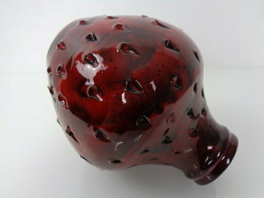 photo buy Italian Strawberry Ceramic Vase By Fratelli Fanciullacci For Bitossi, 1960s