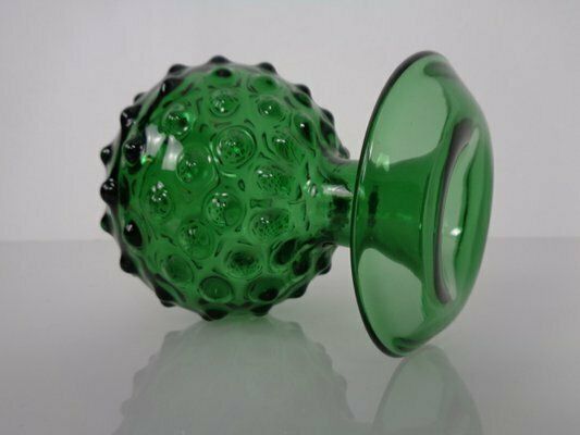 Italian Green Bubble Glass Vase By Empoli, 1960s, Set Of 3 photo buy