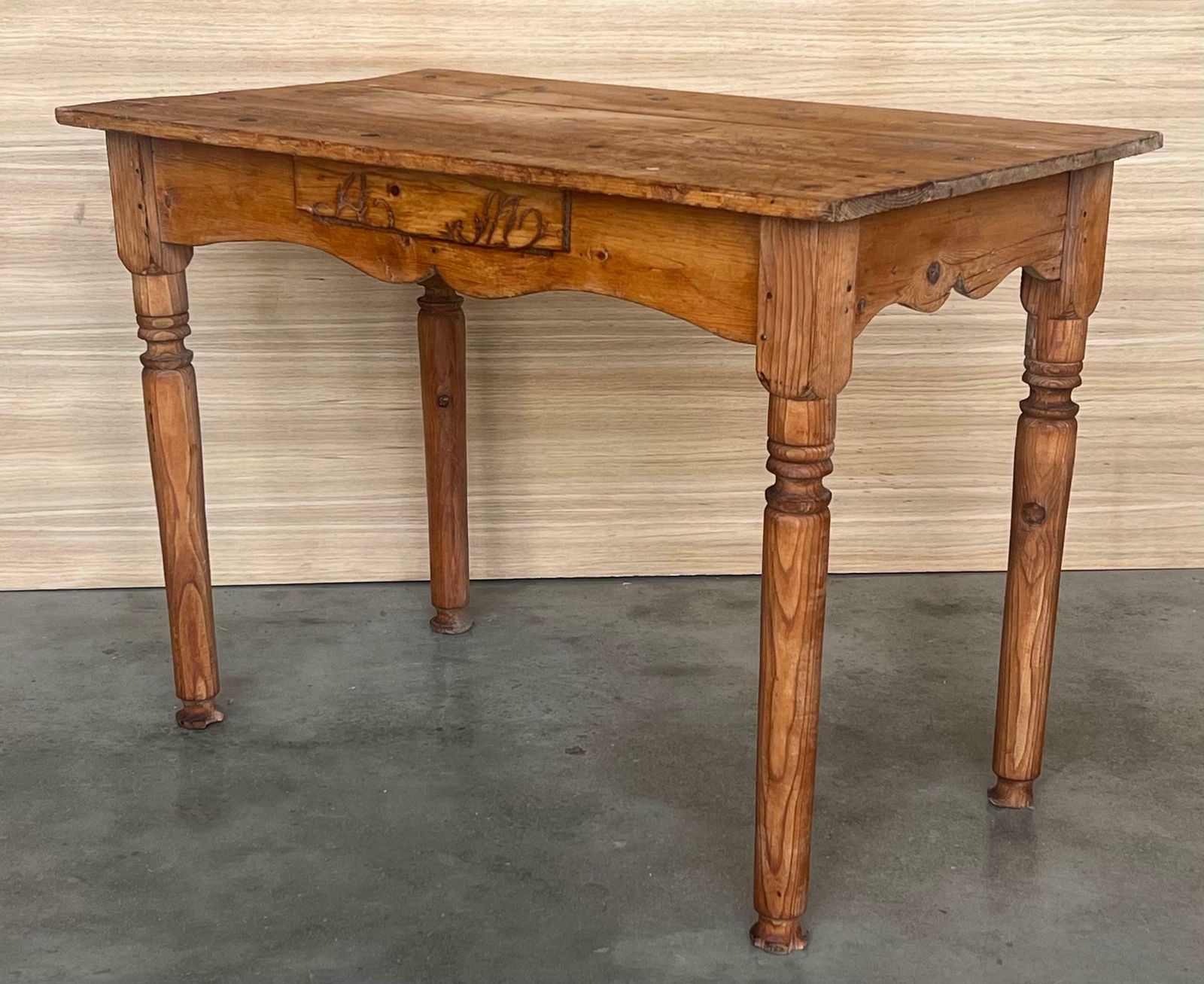Spanish Country Pine "Mobila " Sofa Table Or Console Table With Drawer photo 2080.0