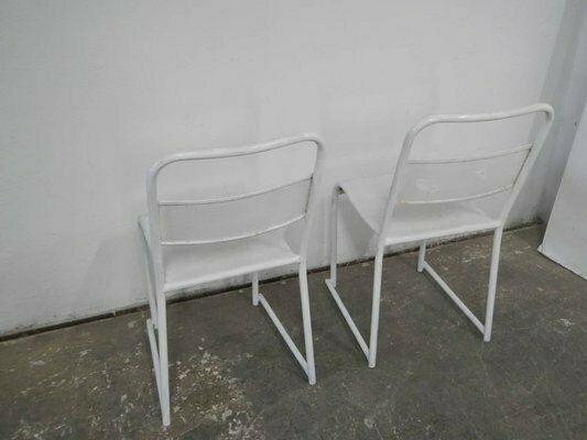 Iron Chairs And Coffee Table, 1960s, Set Of 4 photo Garden Furniture