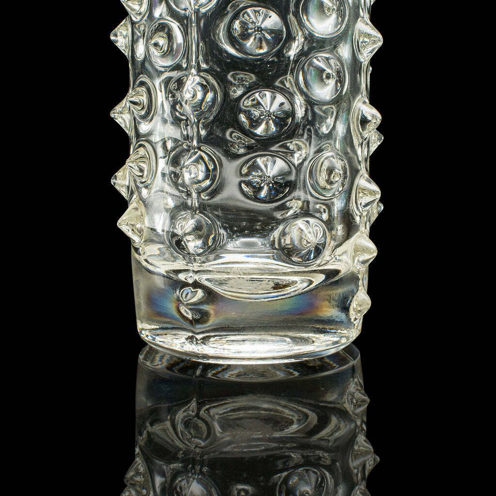 Home Decor Small Vintage Bohemian Flower Vase, Czech, Art Glass, Posy Sleeve, Circa 1970 photo