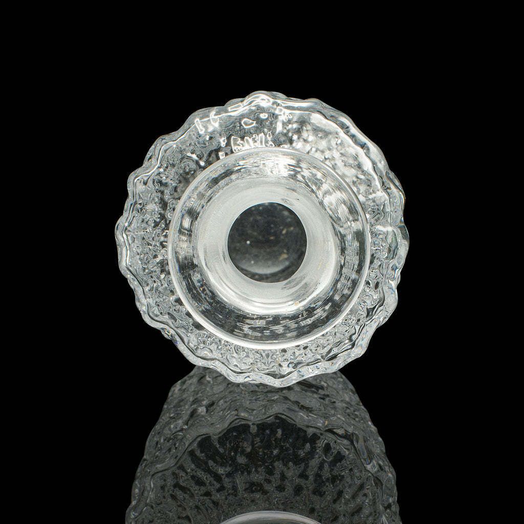 Vintage Spirit Decanter, Italian, Art Glass, Glacier Finish, Liqueur, Aperitif photo vintage