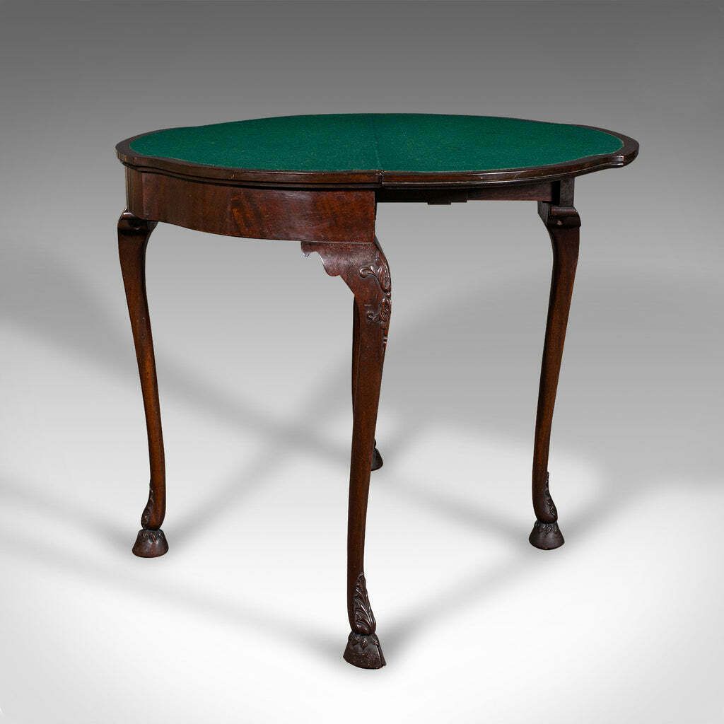 Antique Georgian Revival Card Table, English, Folding, Games, Victorian, C.1890 photo buy