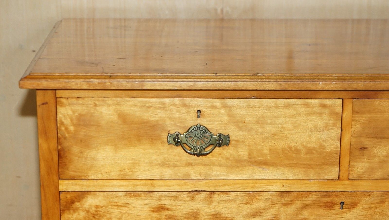 Very Rare Antique Victorian Howard & Son's Stamped Victorian Chest Of Drawers photo vintage