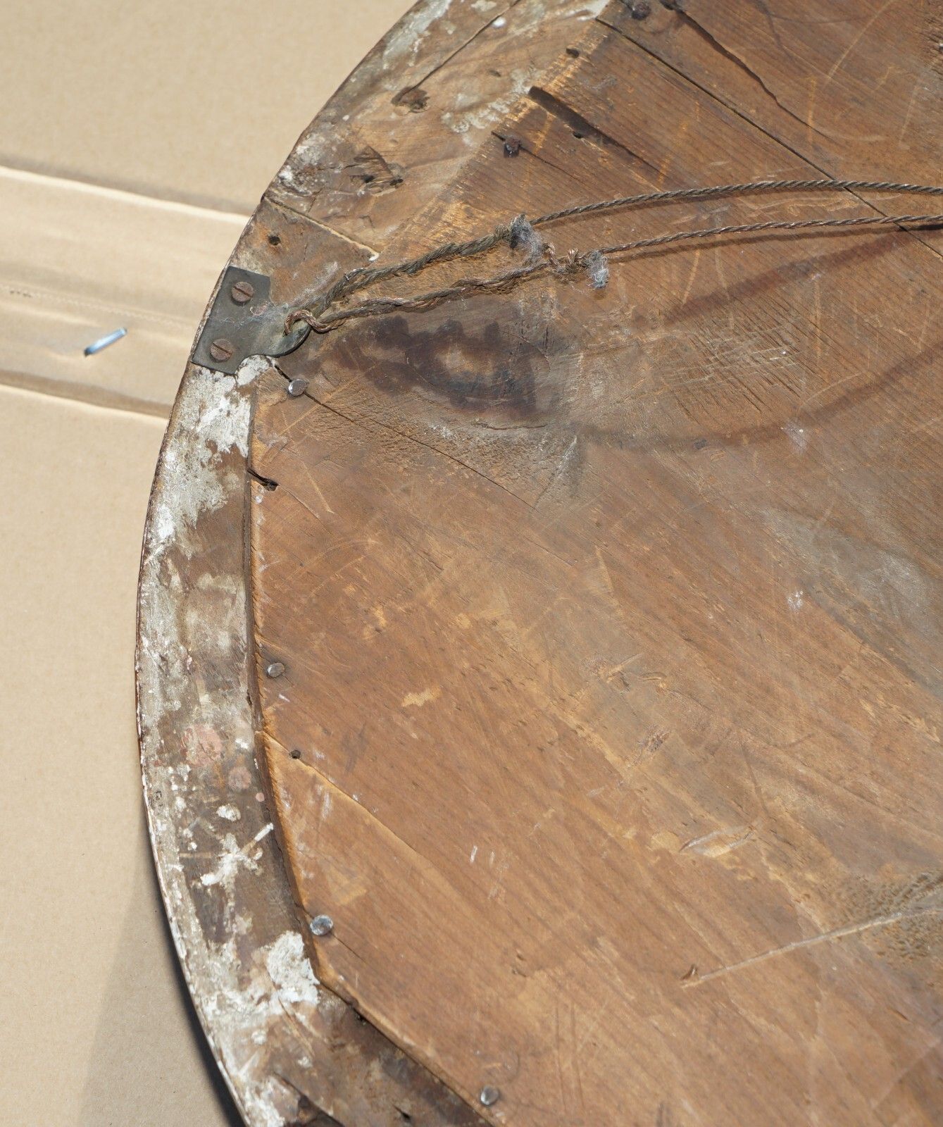 photo for sale Collectable Antique Regency Cir 1815 Giltwood Framed Convex Butlers Wall Mirror