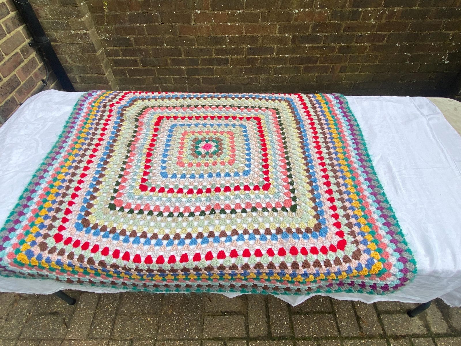 Authentic Vintage Crocheted Small Blankets, Baby Blankets, Chair Throws (Approx 106cm Sq)   Different Colours photo furniture