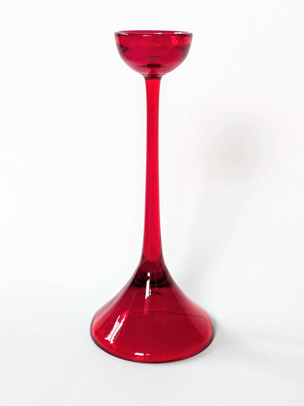 Glass Candlestick | Cari Zalloni Wmf | 1970's photo for sale