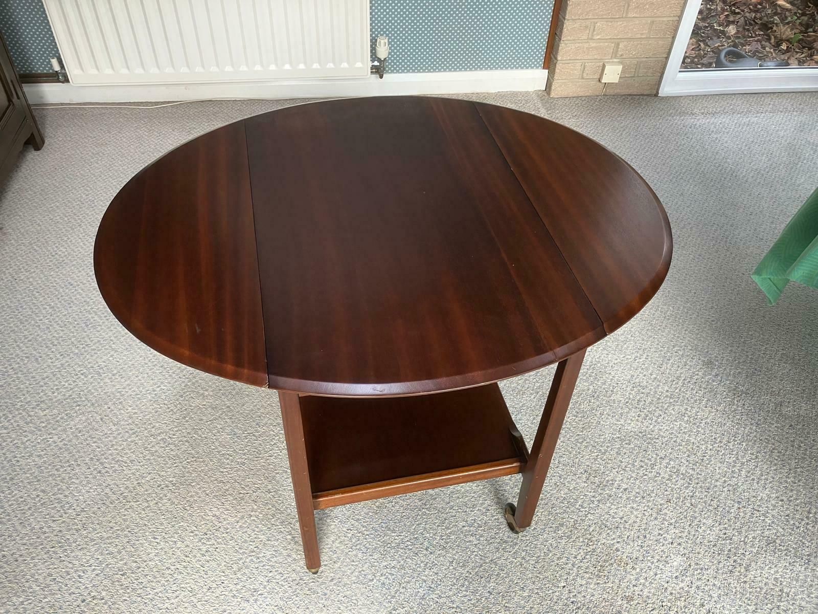 Richard Hornby For Fyne Ladye Double Leaf Oval Table On Castors Mid 20th Century photo Furniture