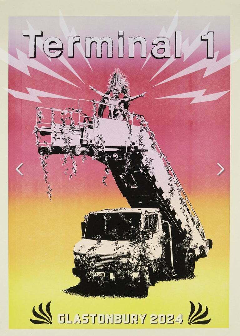 Banksy, Borderline Offensive & Terminal Set Glastonbury, 2024 photo for sale