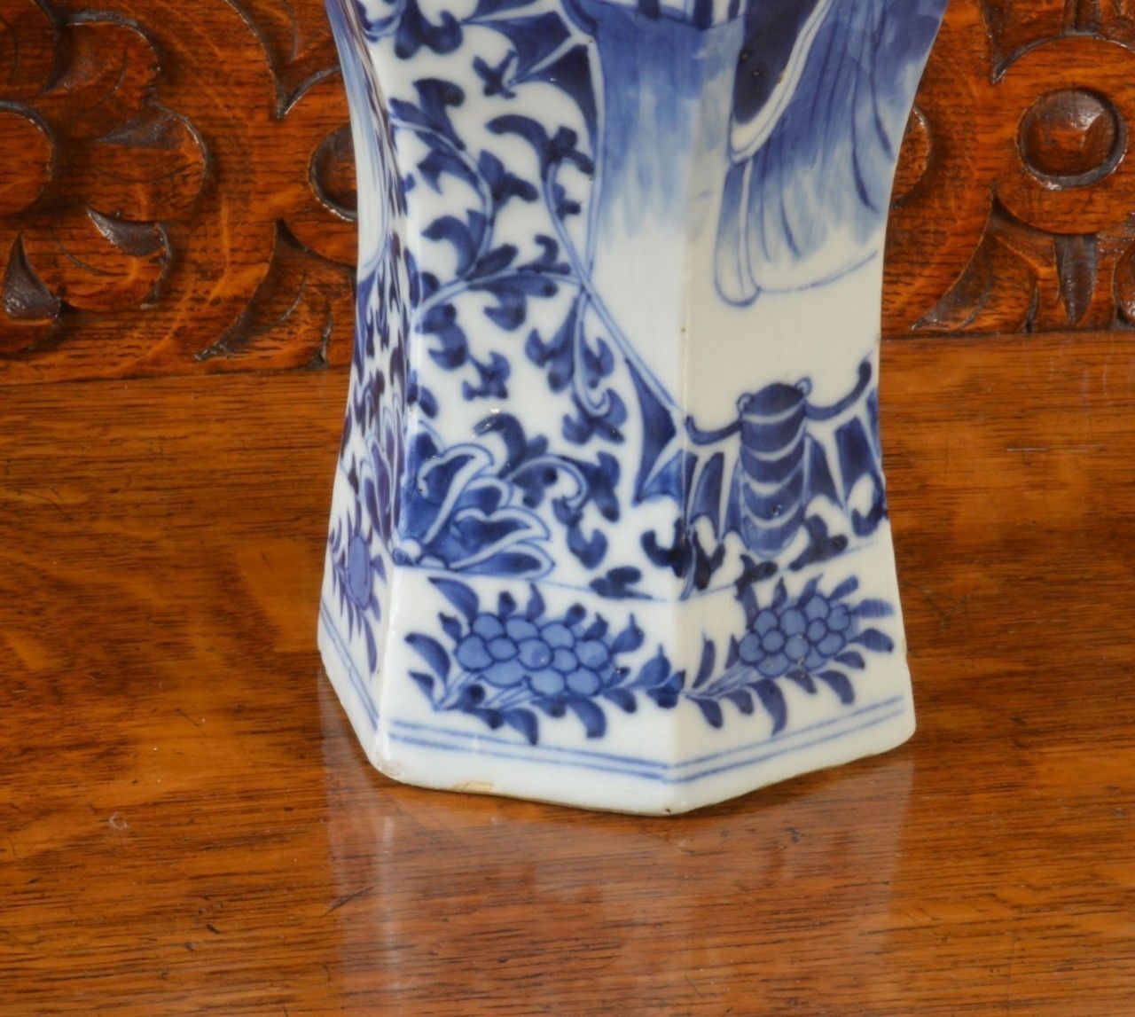 Chinese Blue And White Vase Circa 1900 photo Home Decor