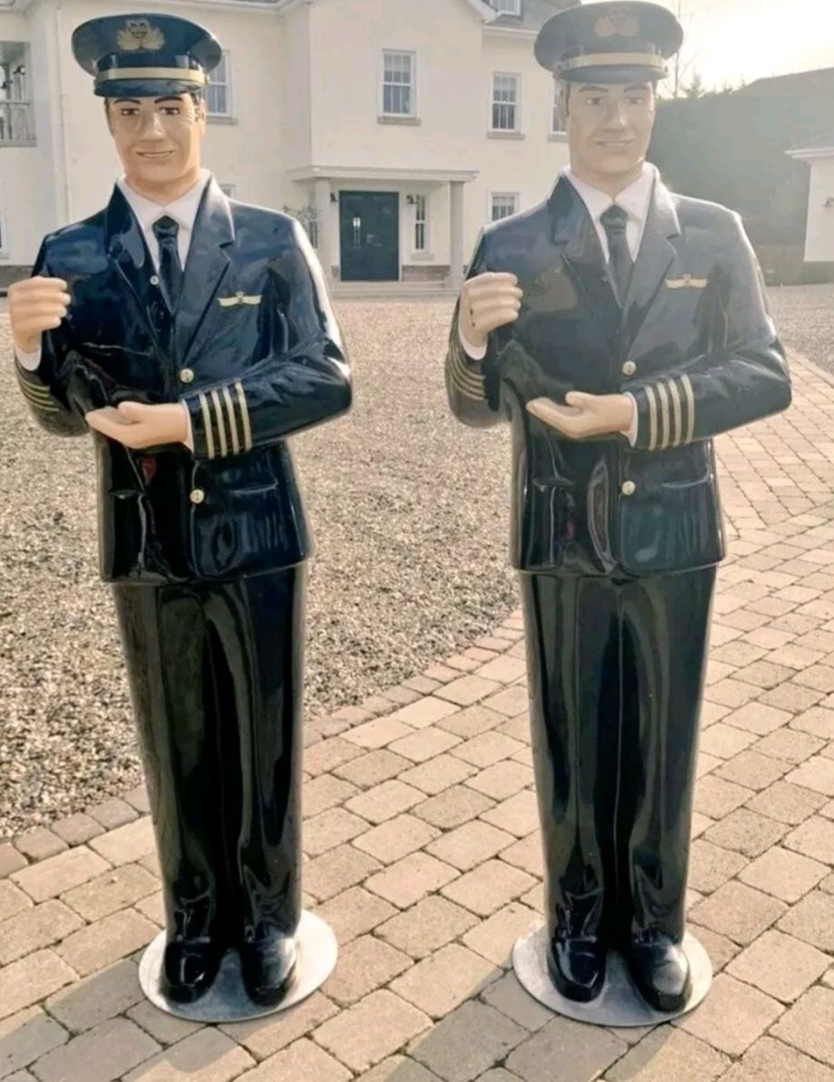 Two Vintage Pilots. Quirky And Fun photo for sale