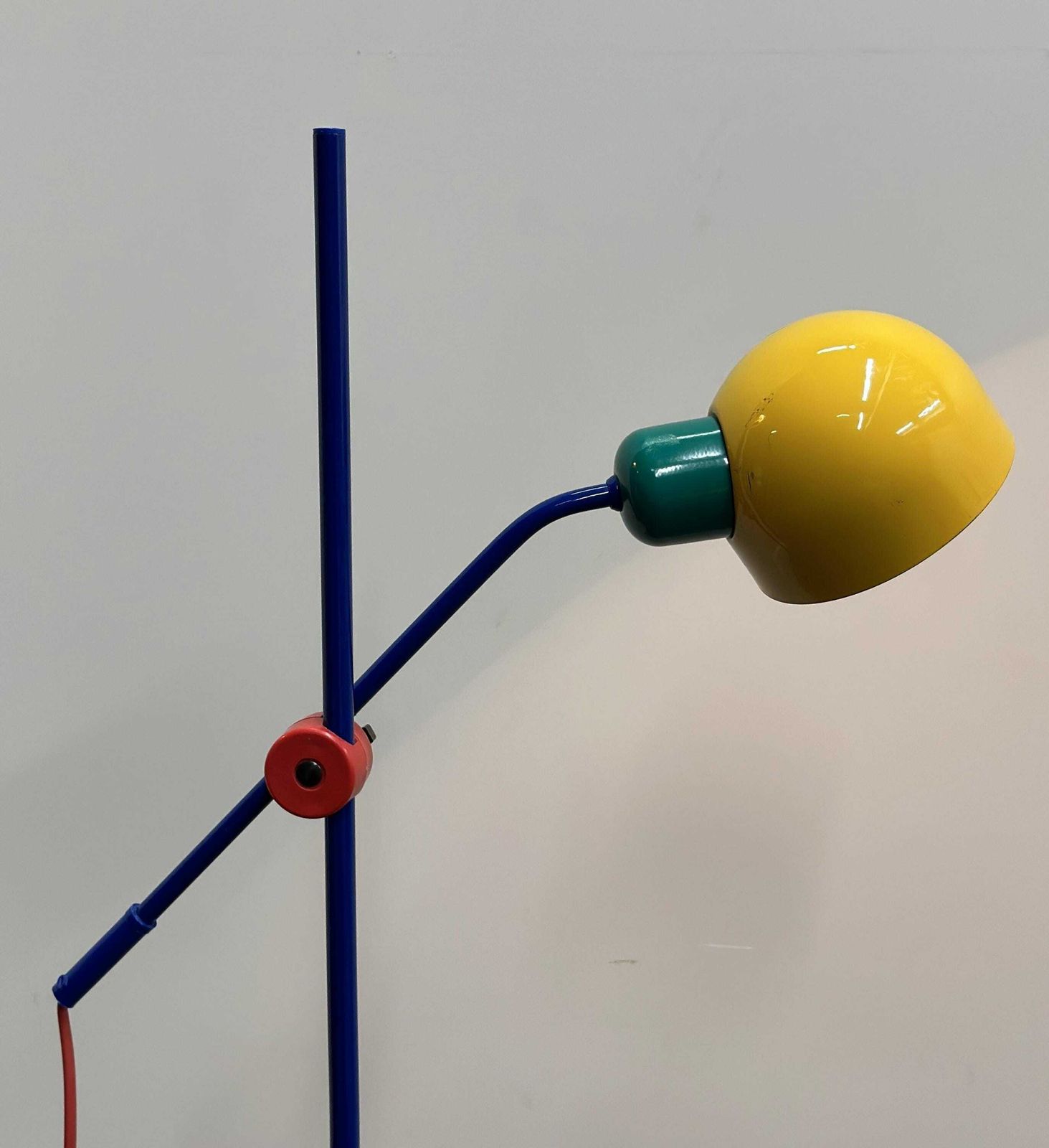 Postmodern Multicolor Metal Floorlamp By Veneta Lumi, 1980s Italy. photo 584.0