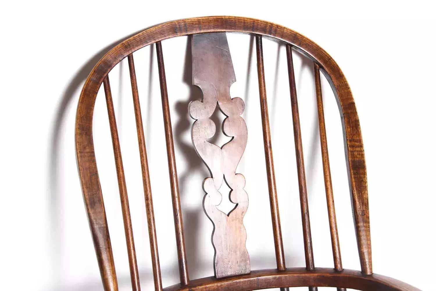 19th Century Antique Elm Windsor Rocking Chair photo for sale