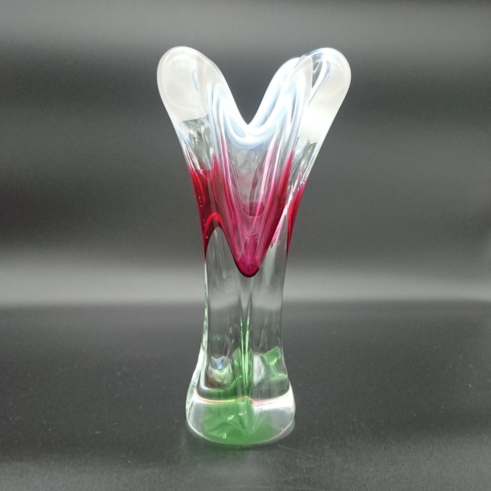 Art Glass Vase By Josef Hospodka For Chribska Glassworks photo for sale