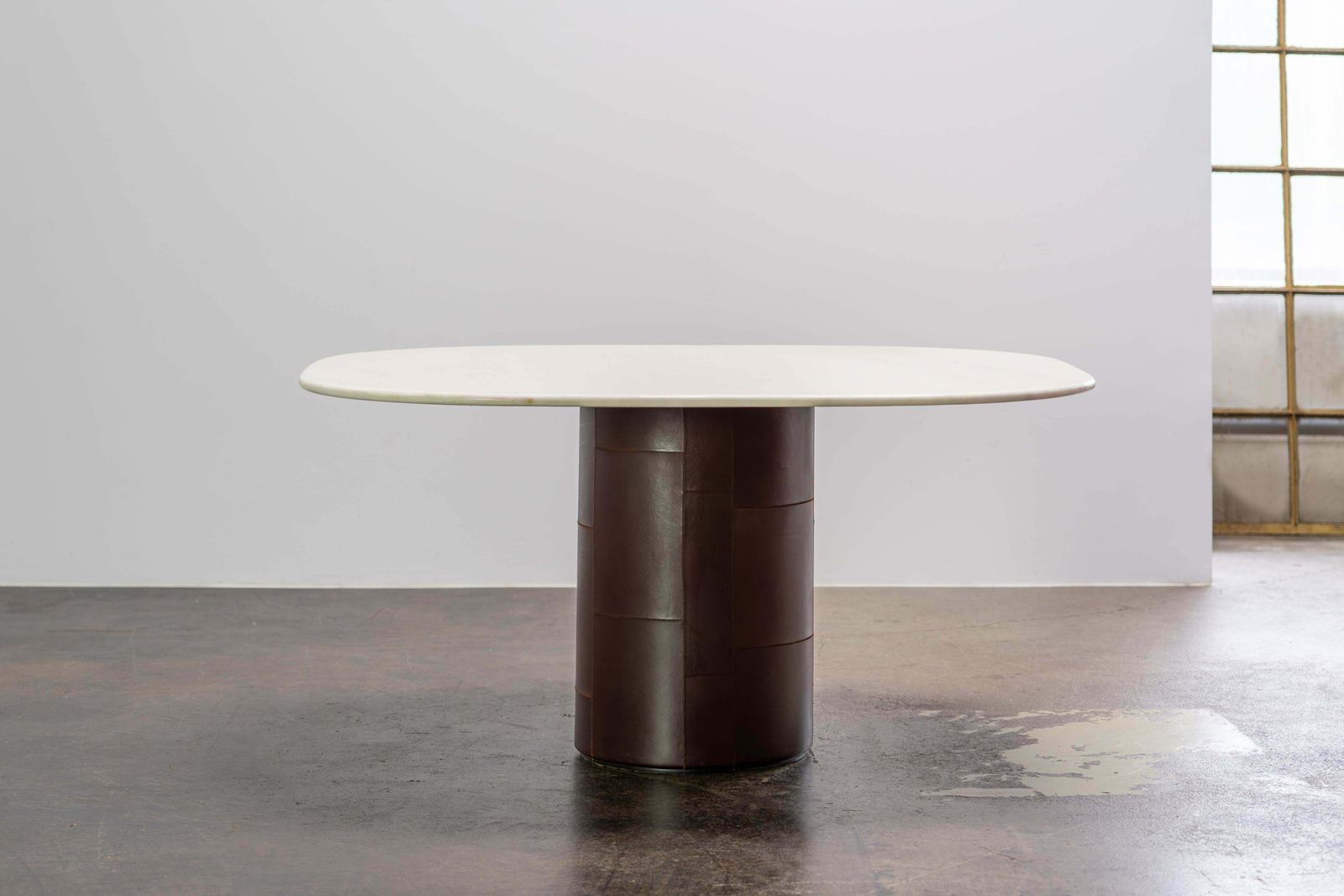 Leather And Marble Dining Table By Afra And Tobia Scarpa B&B Italia, 1974 photo 6590.0